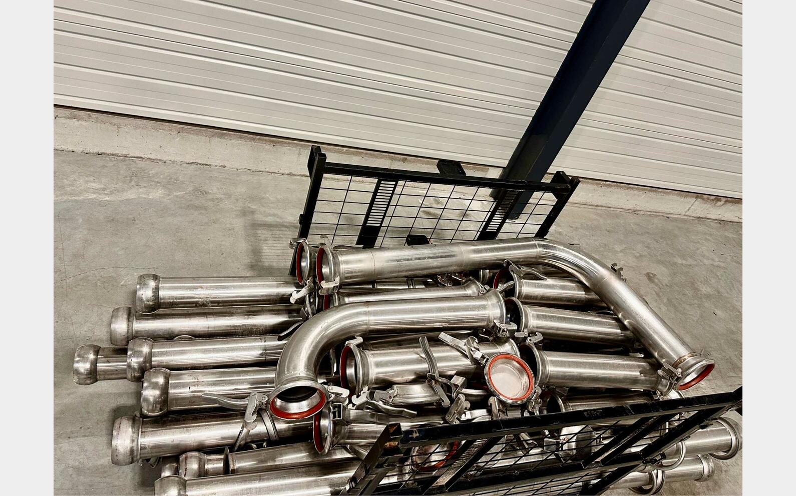 Stainless steel harvest piping