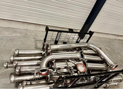 LOT tuyauterie vendange inox