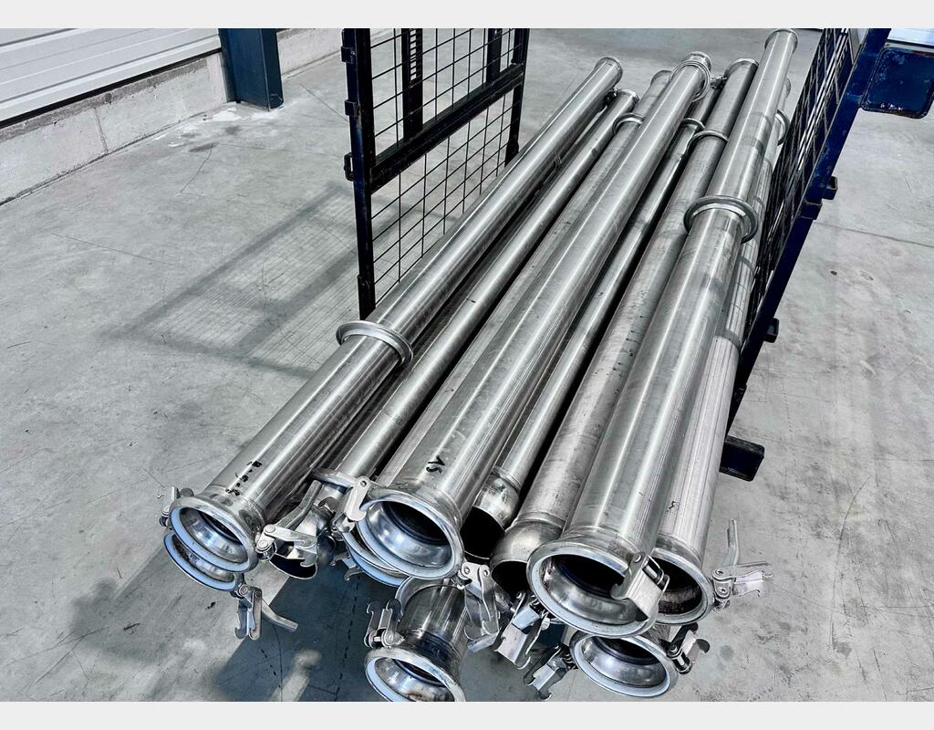 Stainless steel harvest piping - 120 mm diameter