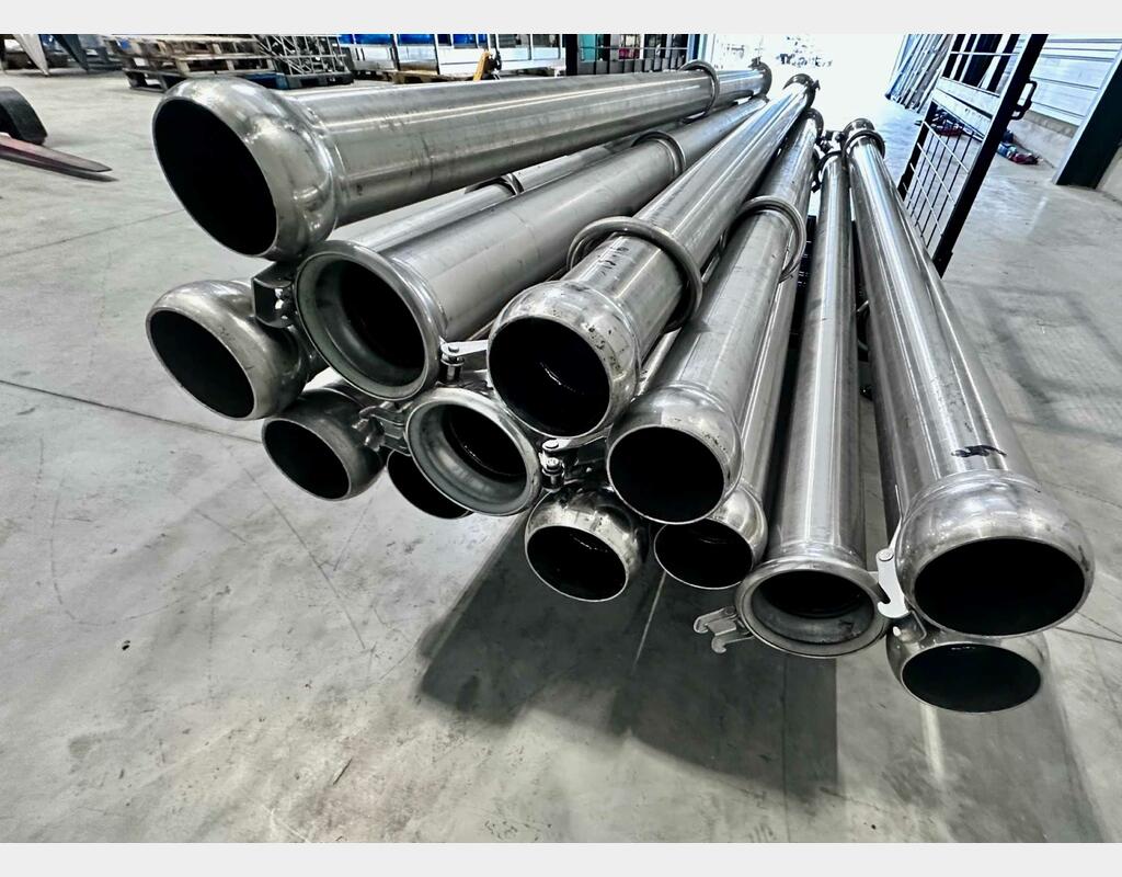 Stainless steel harvest piping - 120 mm diameter