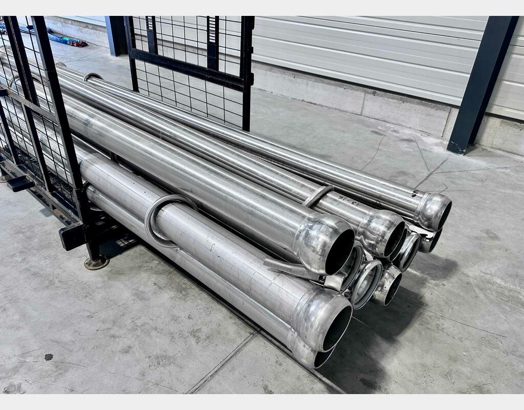 Stainless steel harvest piping - 120 mm diameter