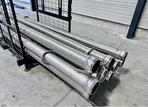 Stainless steel harvest piping