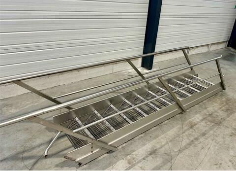 Stainless steel staircase