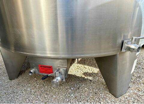 Ss tank - On legs 120 HL (12,000 liters) RURALINOX