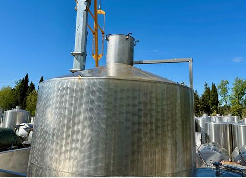 304L stainless steel tank - Conical bottom 204 HL (20,400 litres) LAGOUARDE