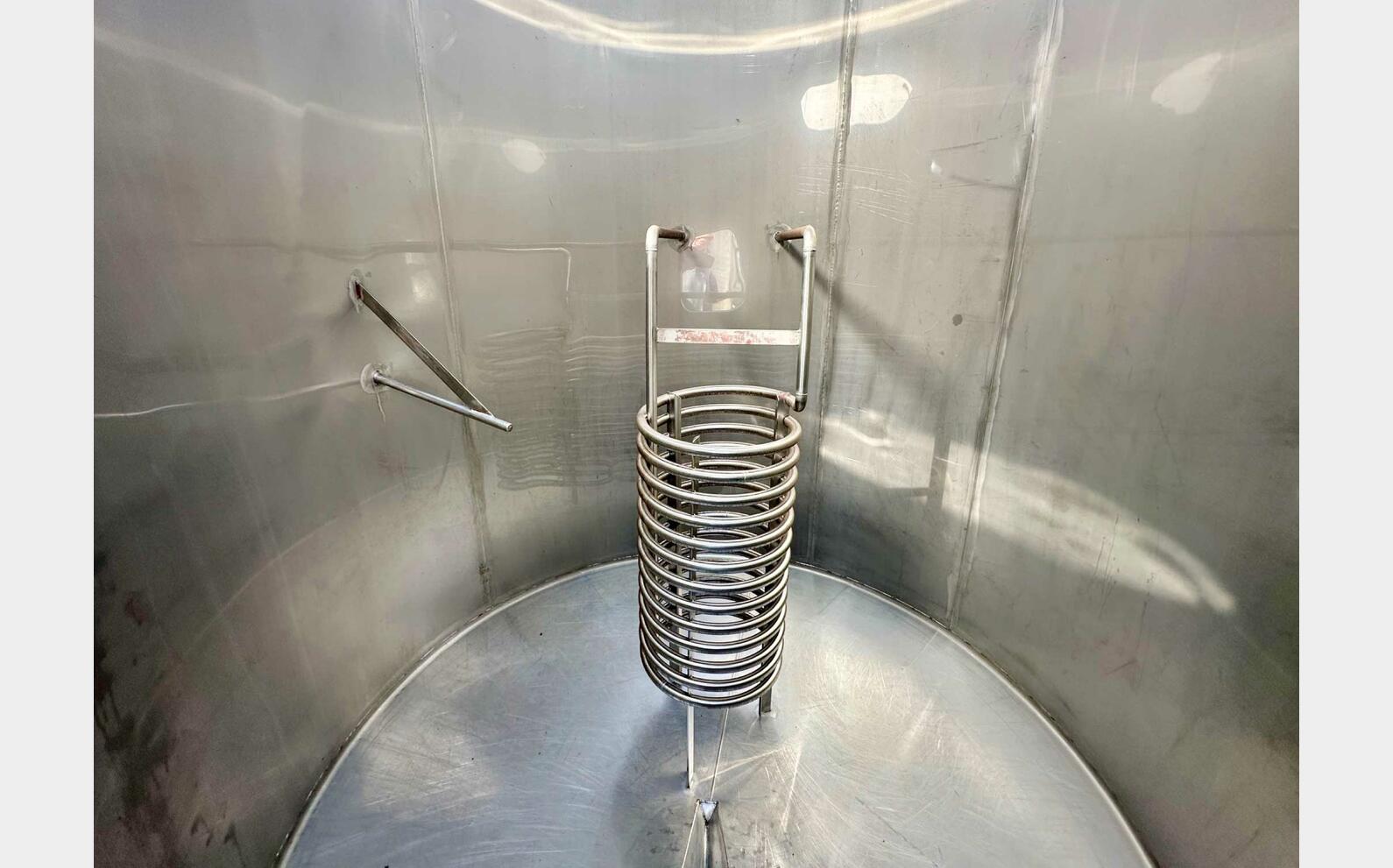 Cuve inox 304L - Fond conique 64 HL (6 400 litres) LEJEUNE