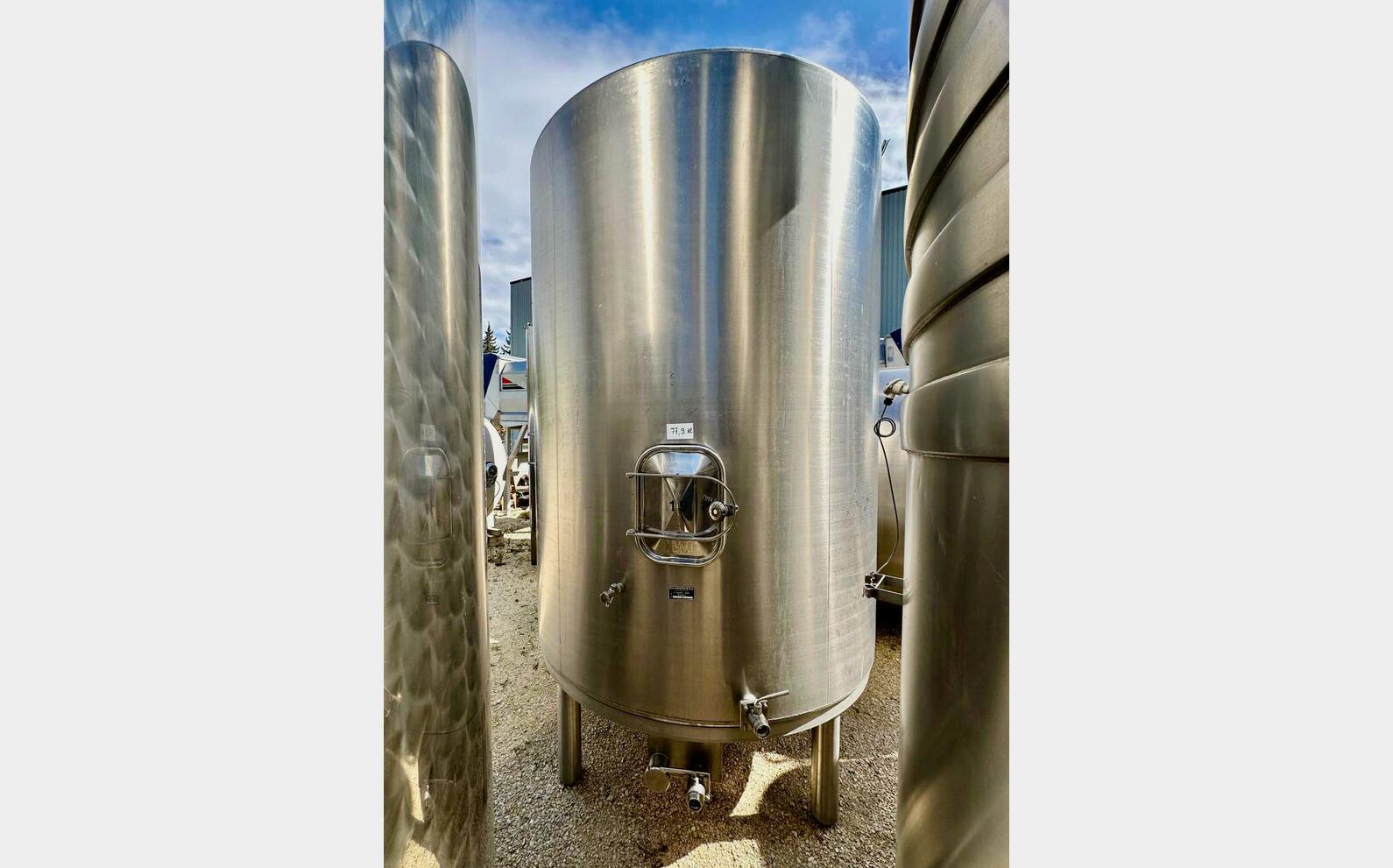 304L stainless steel tank 78 HL (7 800 litres) CARTIER