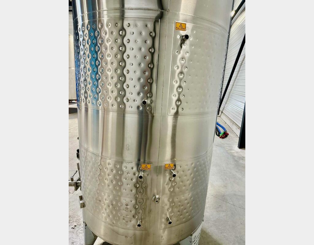 316L stainless steel tank - Honeycomb circuit - Domed bottom - Floating top