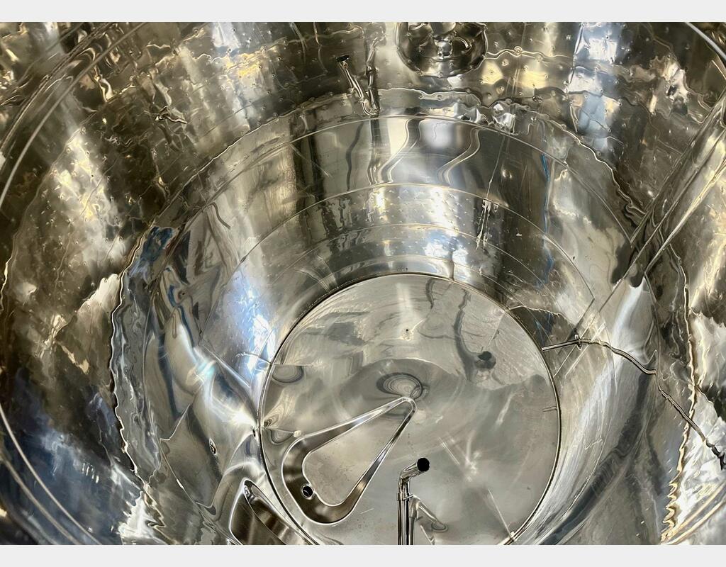 316L stainless steel tank - Honeycomb circuit - Domed bottom - Floating top