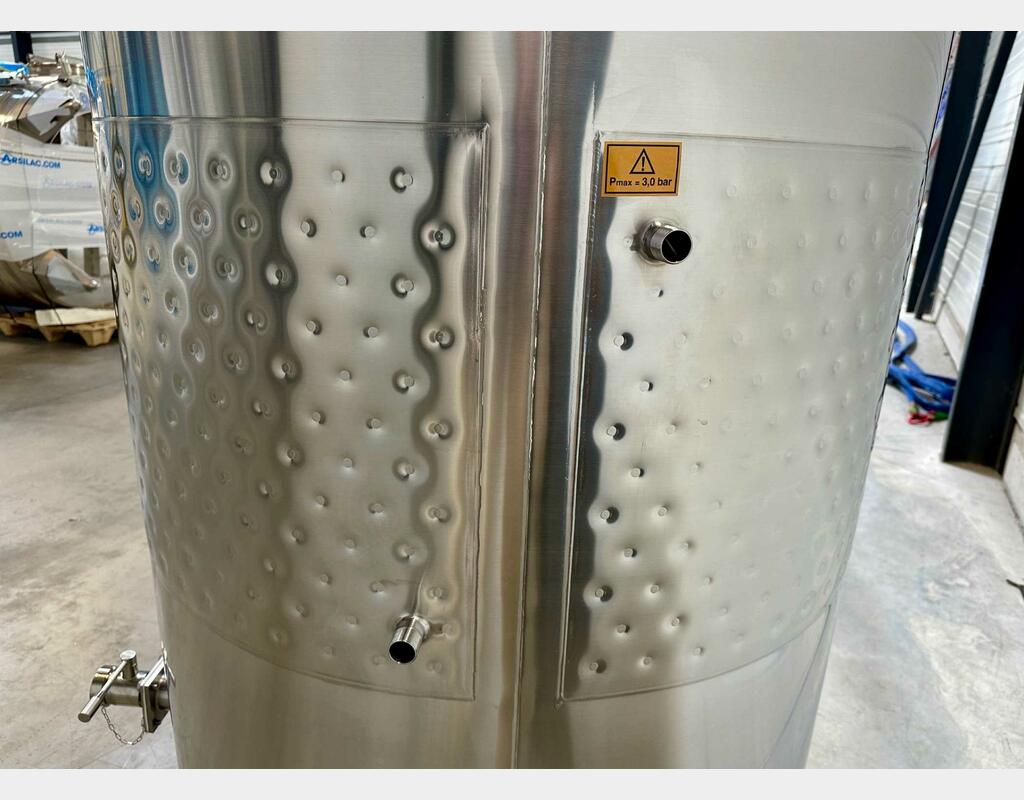 316L stainless steel tank - Honeycomb circuit - Domed bottom - Floating top