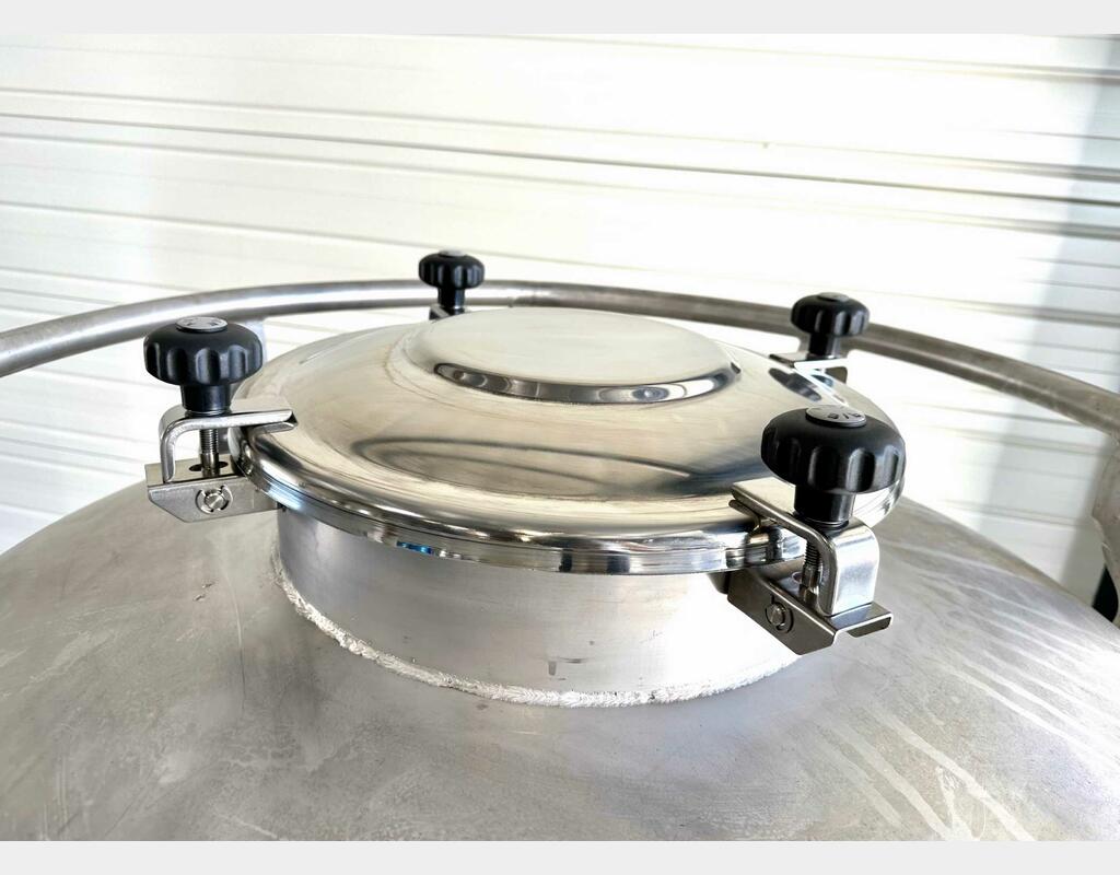 Stainless steel container - Cylindrical on legs