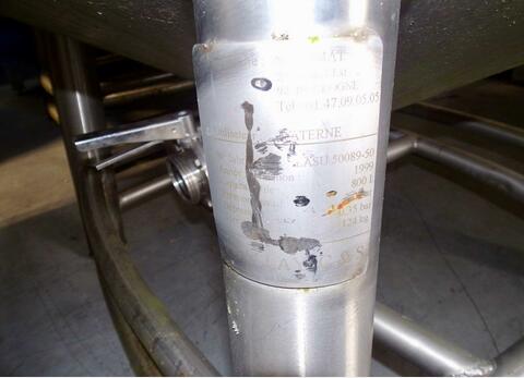 Stainless steel container - Cylindrical on legs