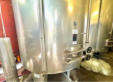 316 stainless steel tank - Conical bottom on feet