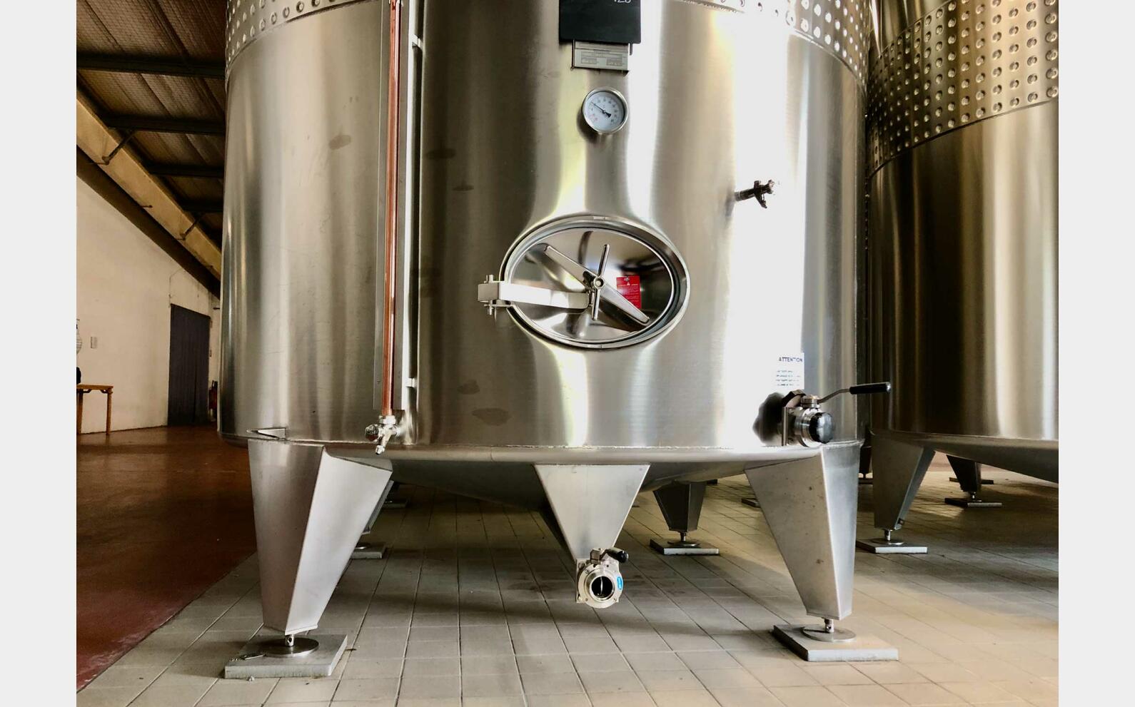 304L ss tank - Temperature-controlled 120 HL (12,000 Litres) ALLIANCE INOX