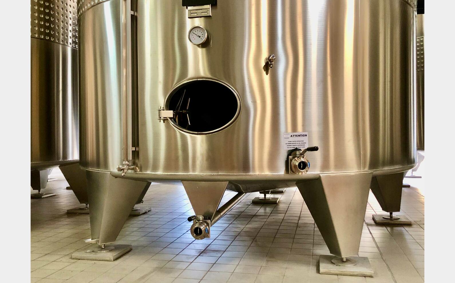 304L ss tank - Temperature-controlled 190 HL (19,000 litres) ALLIANCE INOX