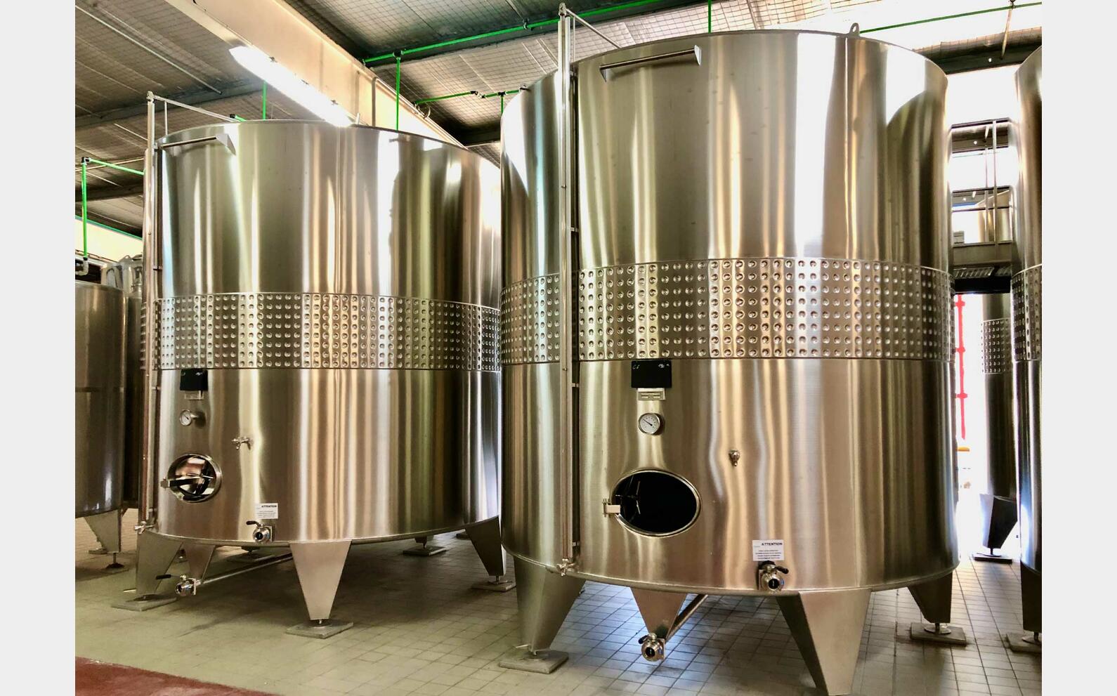 304L ss tank - Temperature-controlled 190 HL (19,000 litres) ALLIANCE INOX