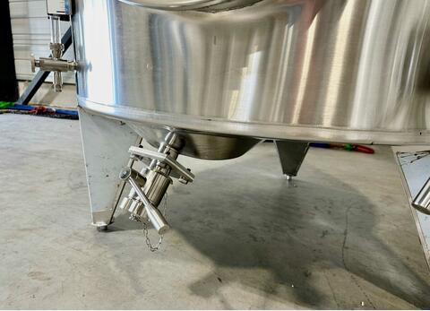 316L stainless steel tank - Honeycomb circuit - Curved bottom on closed feet