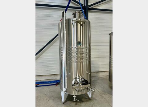 316L stainless steel tank - Honeycomb circuit - Curved bottom on closed feet