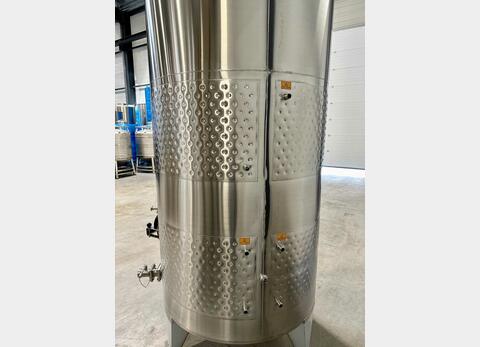 316L stainless steel tank - Honeycomb circuit - Curved bottom on closed feet