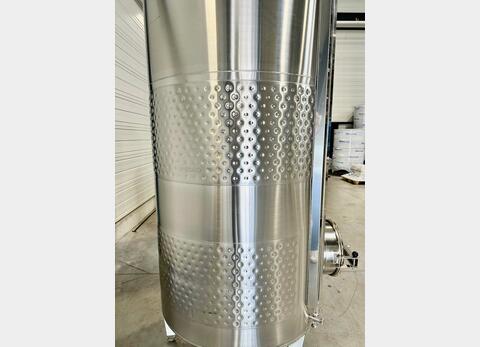 316L stainless steel tank - Honeycomb circuit - Curved bottom on closed feet