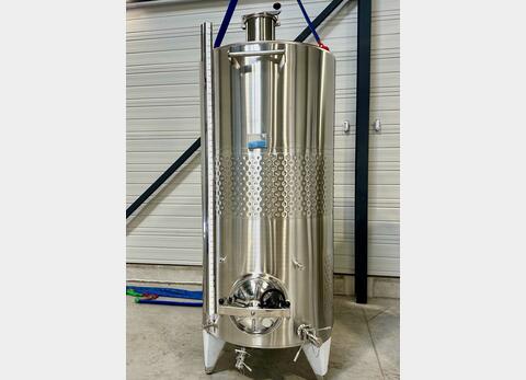 316L stainless steel tank - Honeycomb circuit - Curved bottom on closed feet