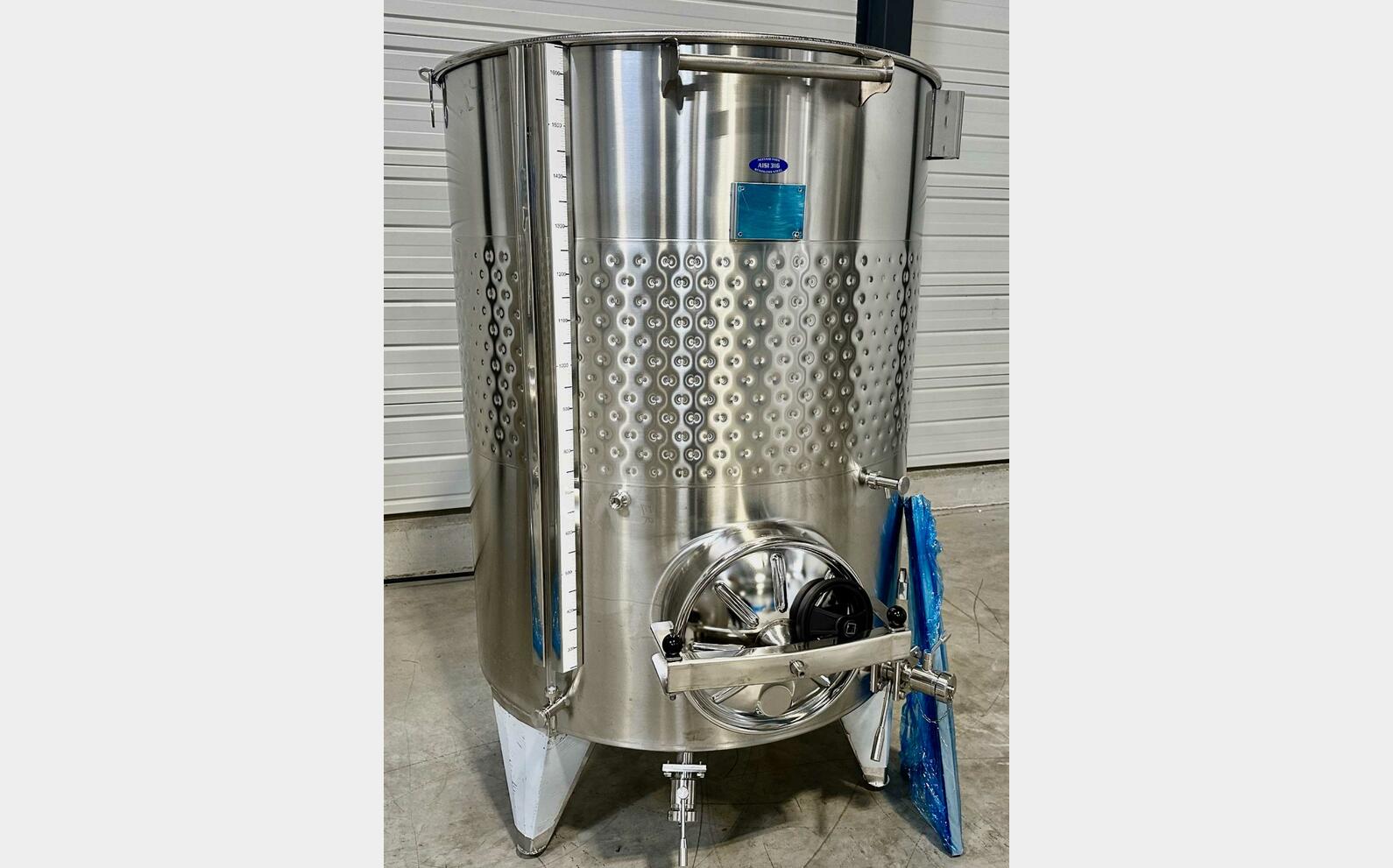 Cuve inox 316L - Circuit nid d'abeilles 16.1 HL (1 615 litres) ARSILAC