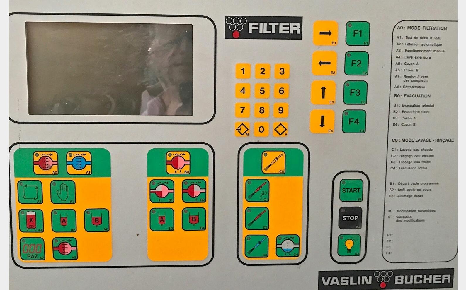Filtre tangentiel VASLIN BUCHER Mod&egrave;le : FM 60 i