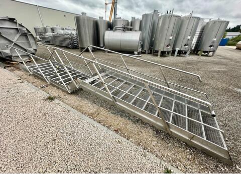 Stainless steel staircase