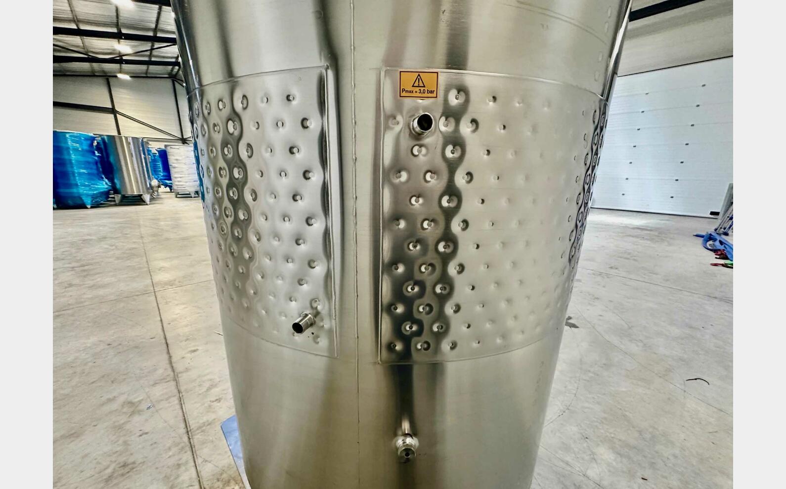 Cuve inox 316L - Circuit nid d'abeilles 17.8 HL (1 789 litres) ARSILAC