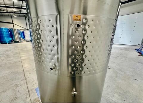 316L stainless steel tank - Honeycomb circuit - Curved bottom on closed feet