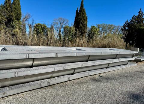 Plateforme inox Largeur : 2400 mm