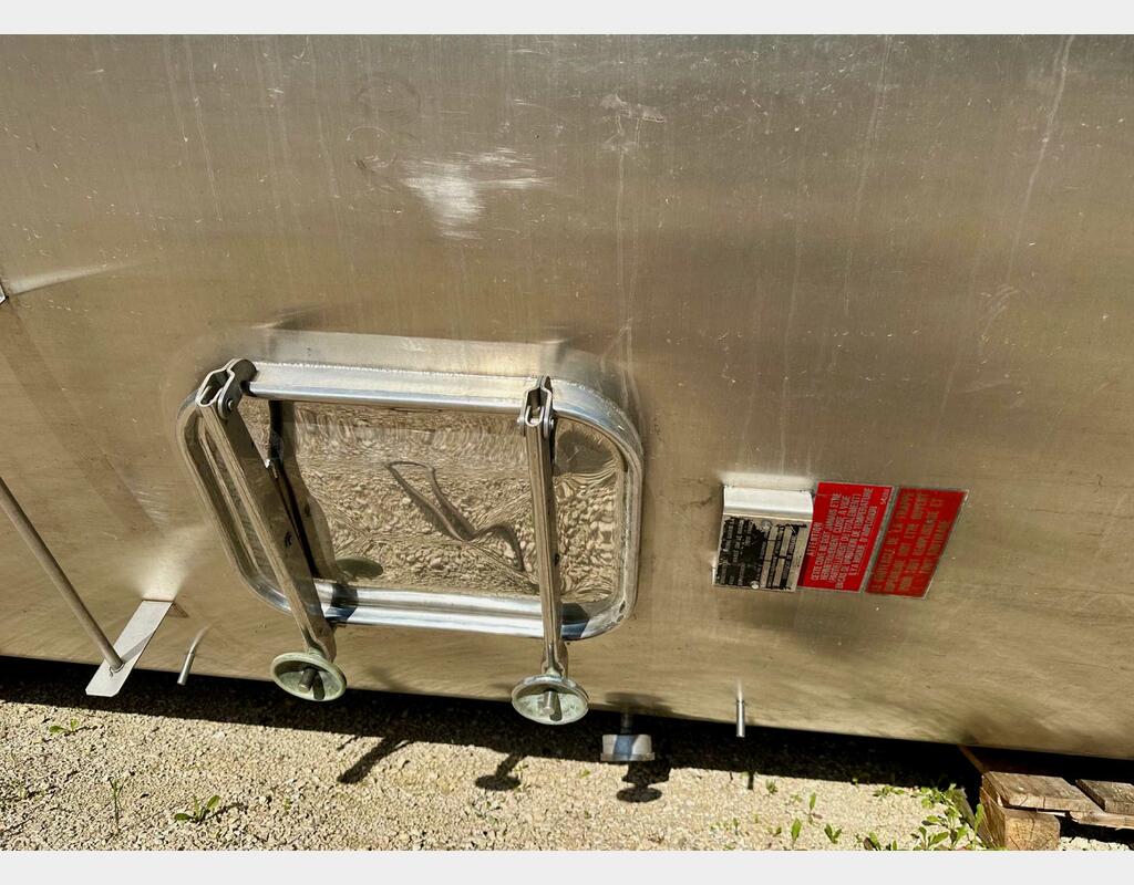 Cuve inox fond plat - Stockage