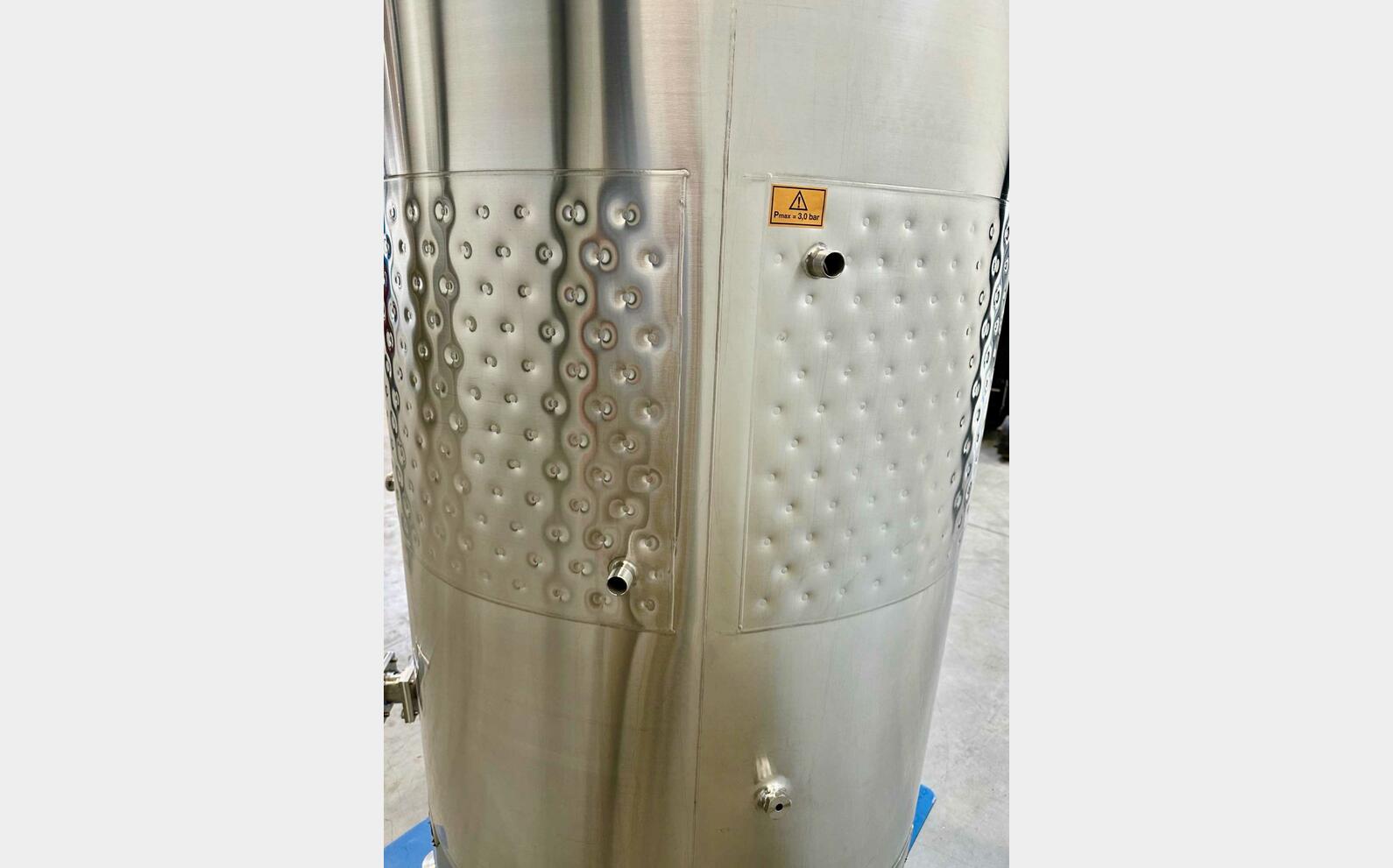 Cuve inox 316L - Circuit nid d'abeilles 10.9 HL (1 096 litres) ARSILAC