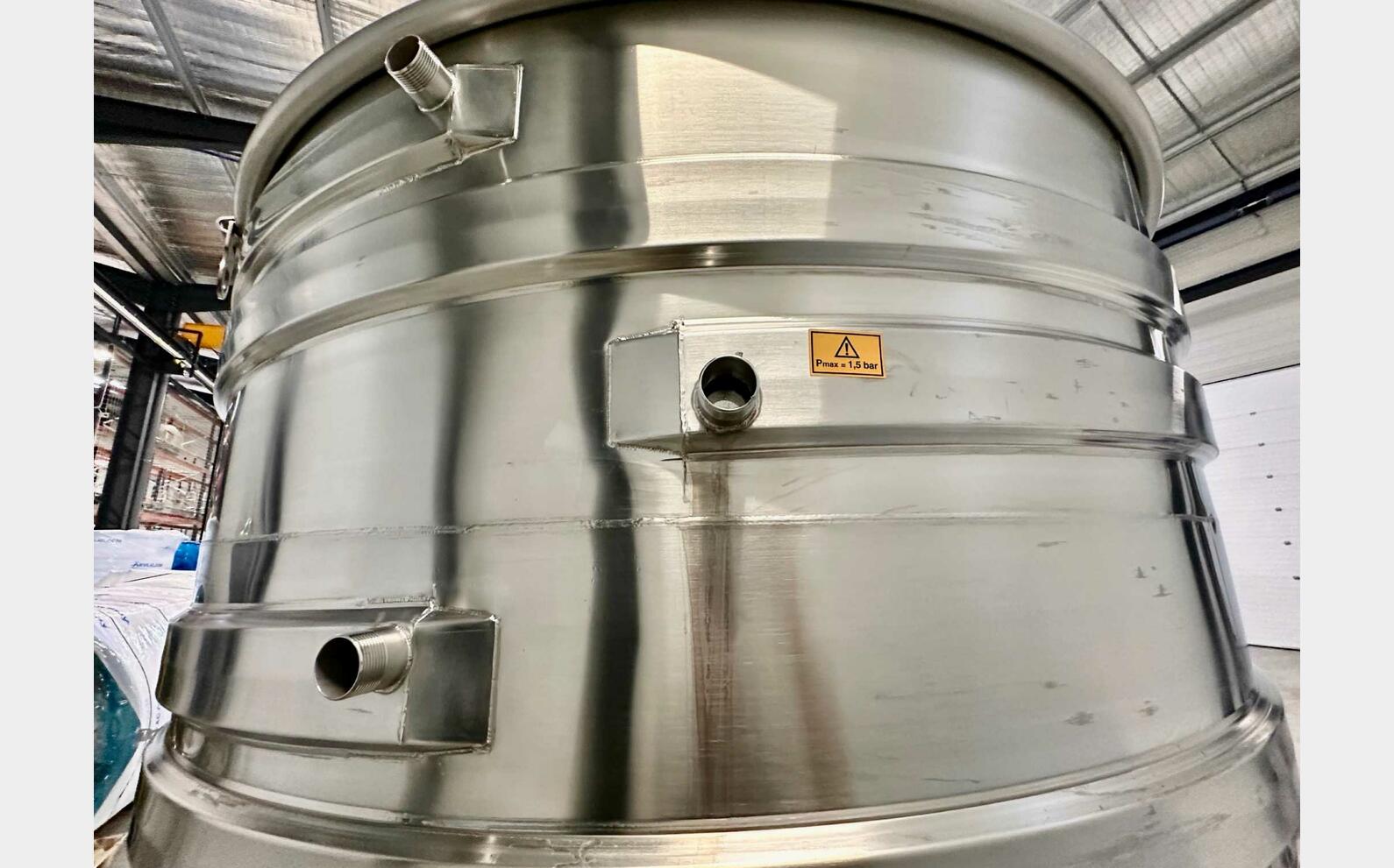 Cuve inox 316L - Circuit serpentin 48.93 HL (4 893 litres) ARSILAC