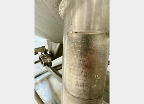 Conteneur inox 304L - Cylindrique sur chassis