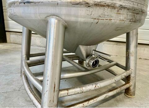 Conteneur inox 304L - Cylindrique sur chassis