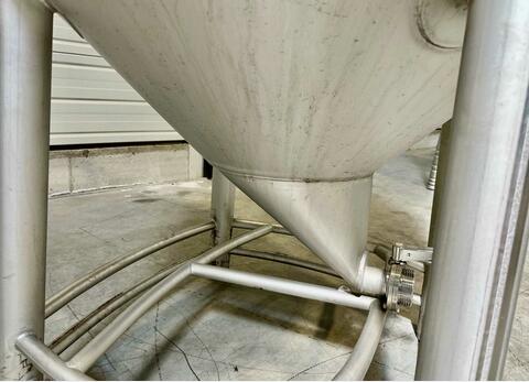 Conteneur inox 304L - Cylindro-conique 8 HL (800 litres) GALLAY