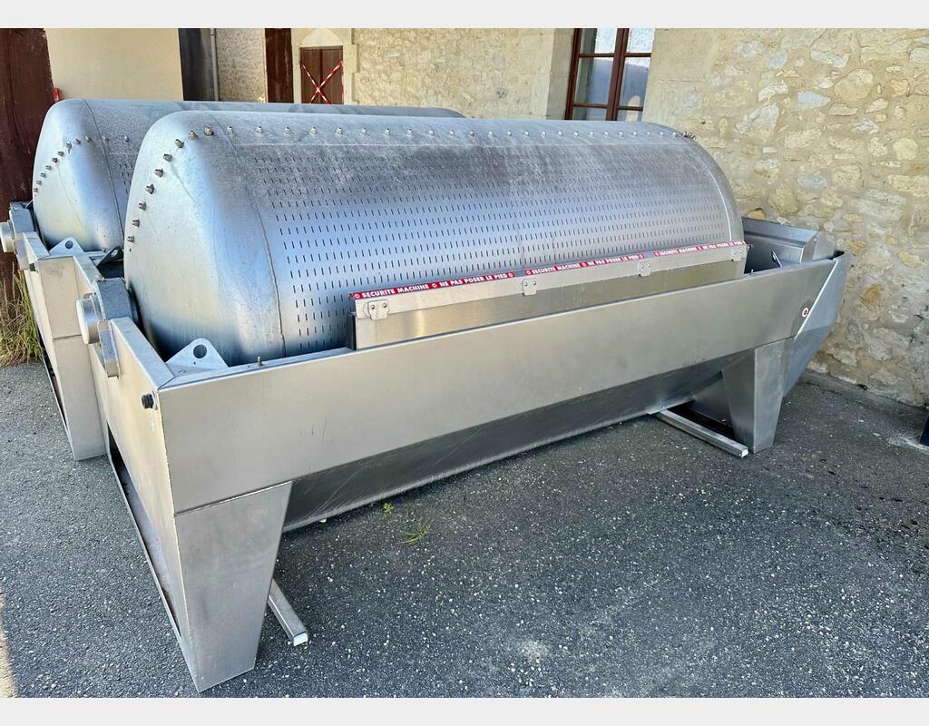 Pressoir pneumatique inox - PE30 - A cage ouverte