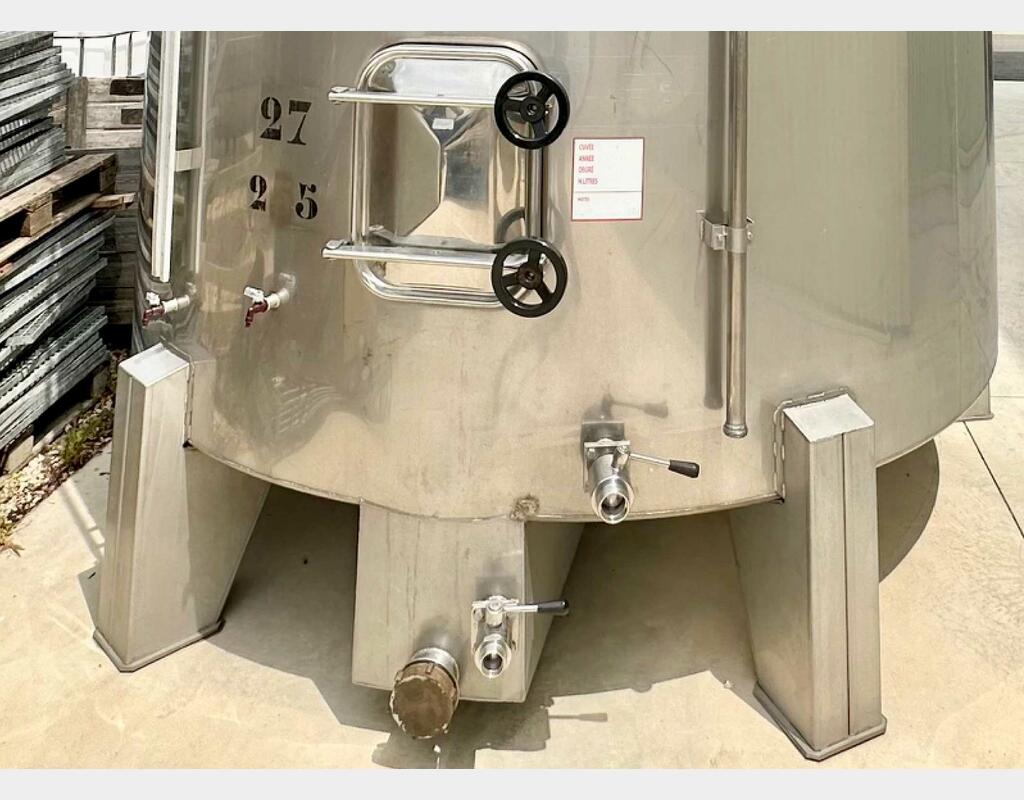 Cuve inox sur pieds - Stockage