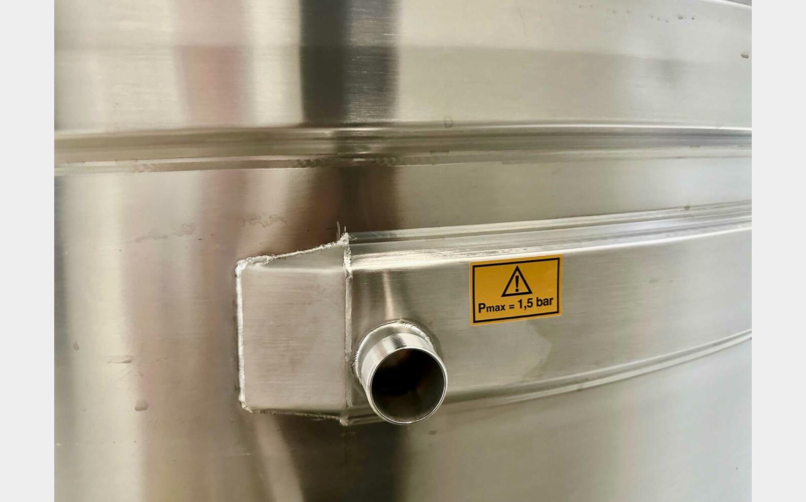 316L ss tank - Coil circuit 53.2 HL (5 320 litres) ARSILAC