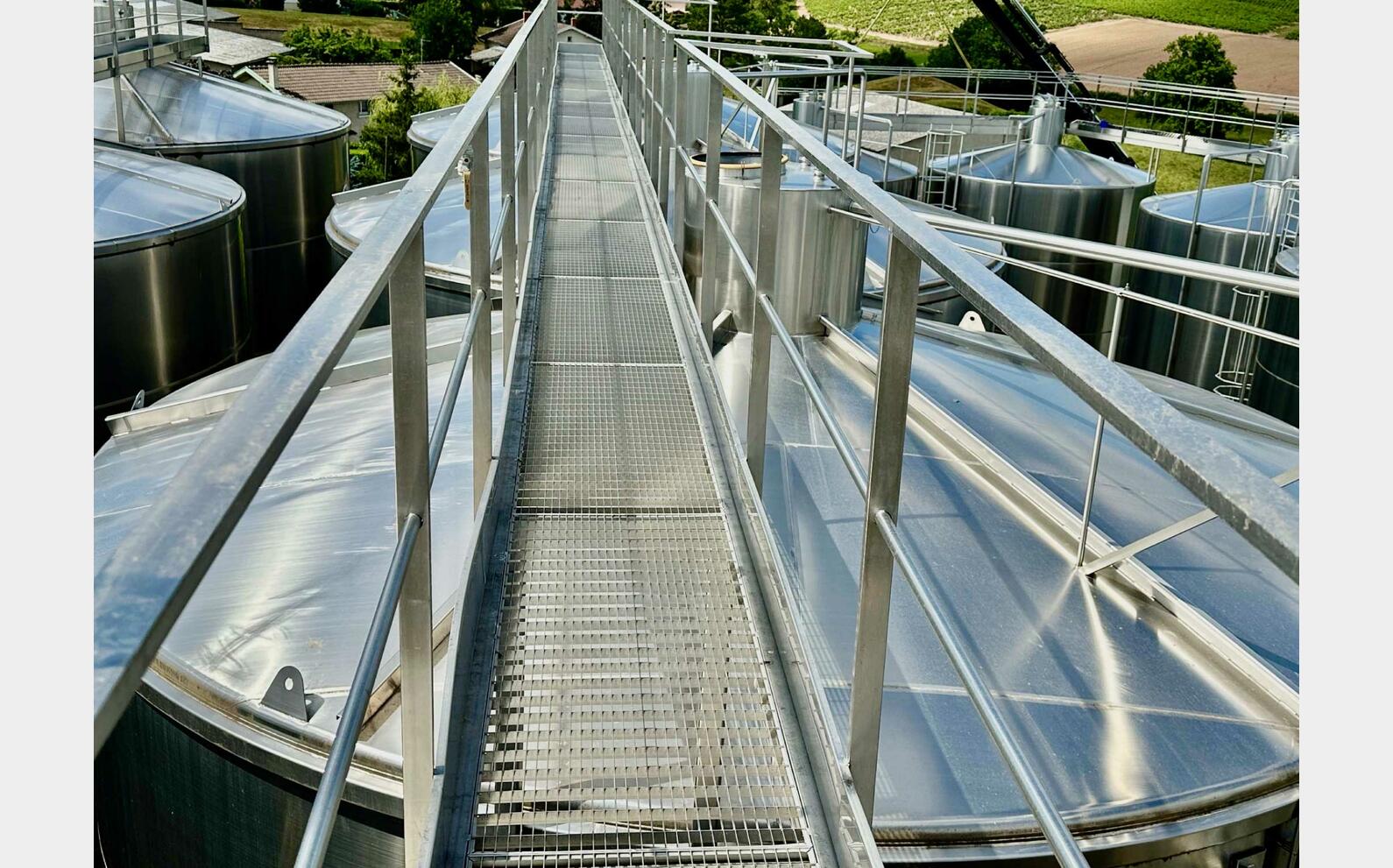 Passerelle inox Largeur : 800 mm