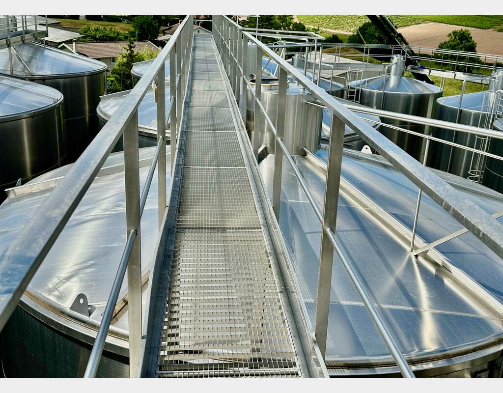 Passerelle inox Largeur : 800 mm