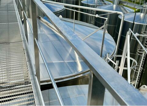 Stainless steel walkway Width : 800 mm