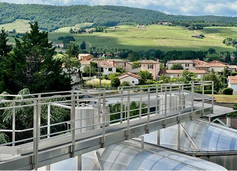 Stainless steel walkway Width : 800 mm