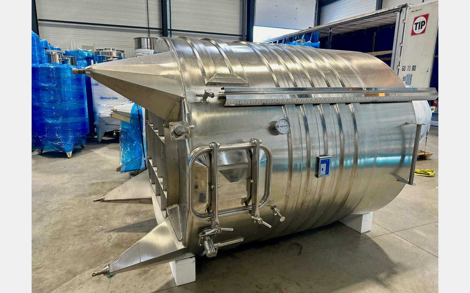 304 ss tank - Coil circuit 53.20 HL (5 320 litres) ARSILAC