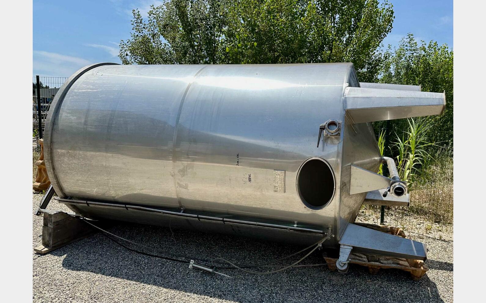 316 ss tank - Floating top 100 HL (10,000 litres) HERPASA