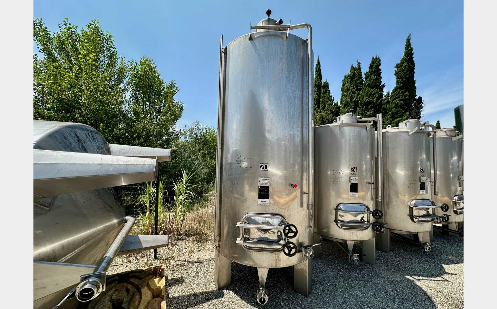 316 ss tank - Conical bottom 60 HL (6,000 litres) CIDEC