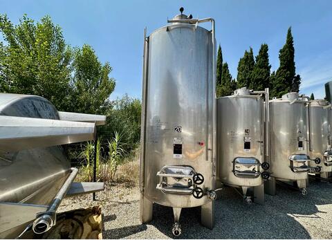 Cuve inox 316 - Fond conique 60 HL (6 000 litres) CIDEC