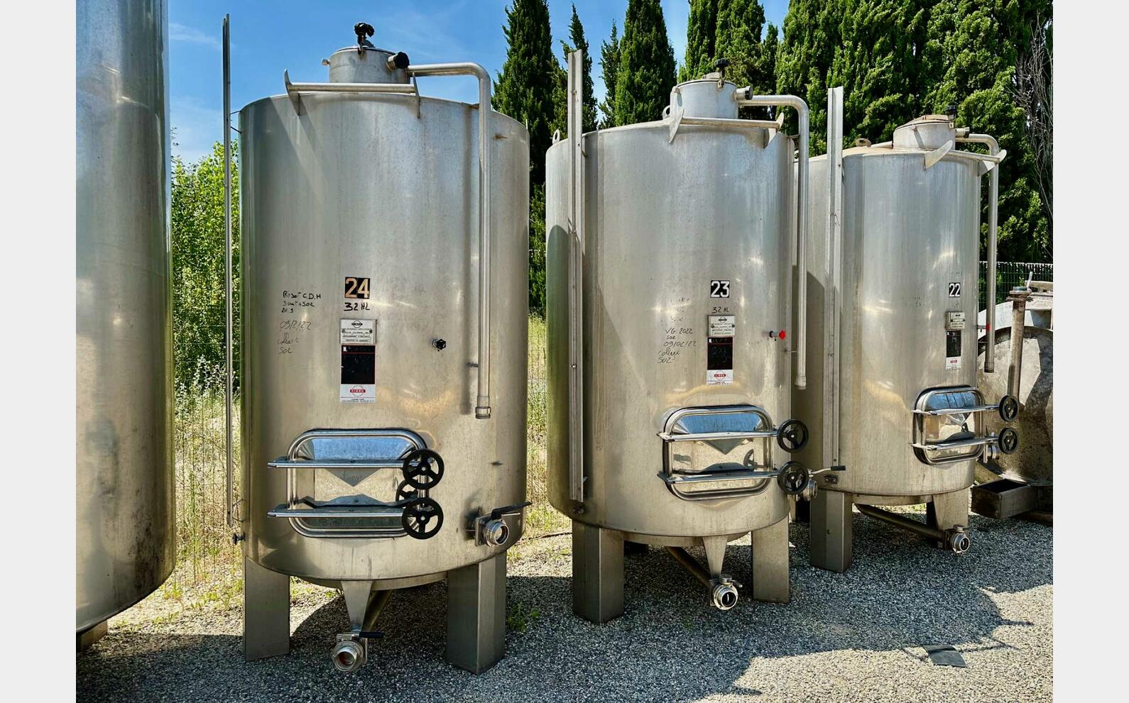 316 ss tank - Conical bottom 30 HL (3,000 litres) CIDEC