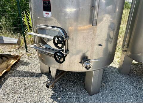Cuve inox 316 - Fond conique sur pieds